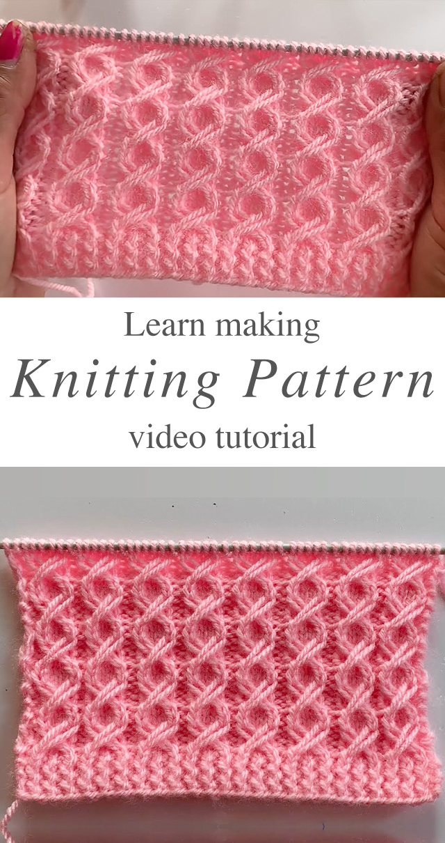 Easy Knit Pattern - Learn how to work this gorgeous easy knit pattern by watching this tutorial! Keep reading for tips on how to master the technique of this tight pattern.