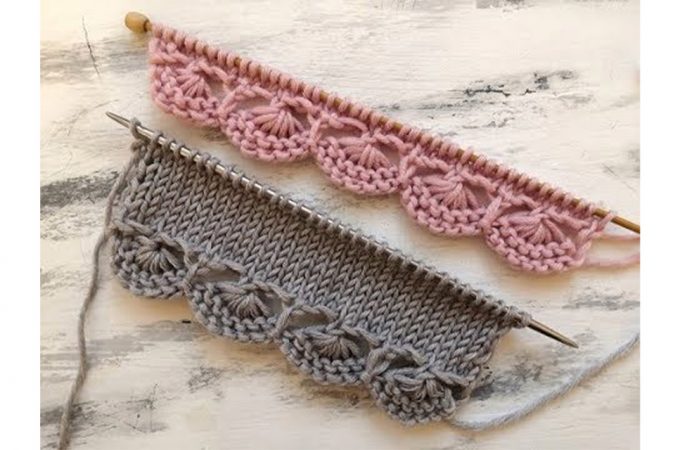Knitting Decorative Edge Featured Image - This beautiful knitting decorative edge is a popular knitting project because it beautifies objects and accessories. Watch this free video tutorial to learn how to make this knitting edge.