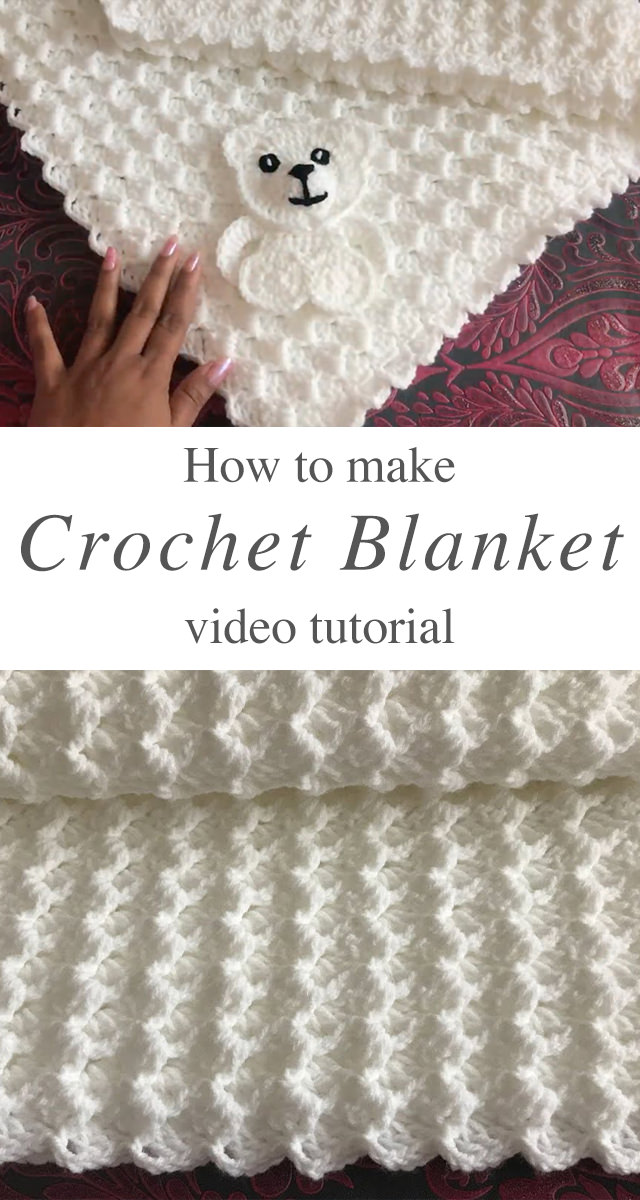 Large Crochet Blanket - This tutorial will walk you through this beautiful large crochet blanket. This soft blanket has the most interesting texture of any crochet pattern I have encountered!