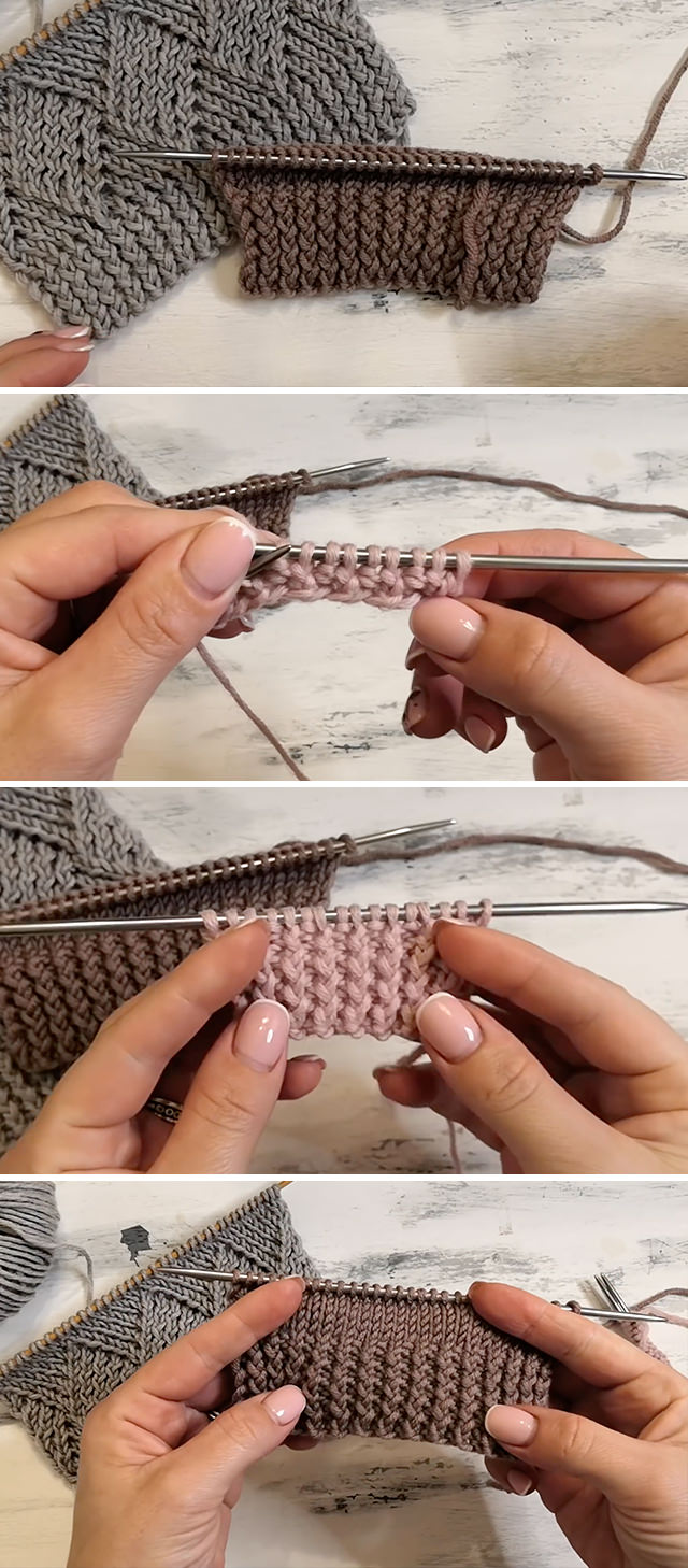 Knit Elastic - This interesting and very effective knit elastic border comes with breaded eye spokes! This stitch makes a beautiful knitting tight pattern!