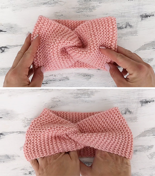 Knitted Headband Tutorial Sided - The knit headband is the perfect accessory to keep you warm and in style! Keep reading for tips on how to style your headband and for sizing guidelines.