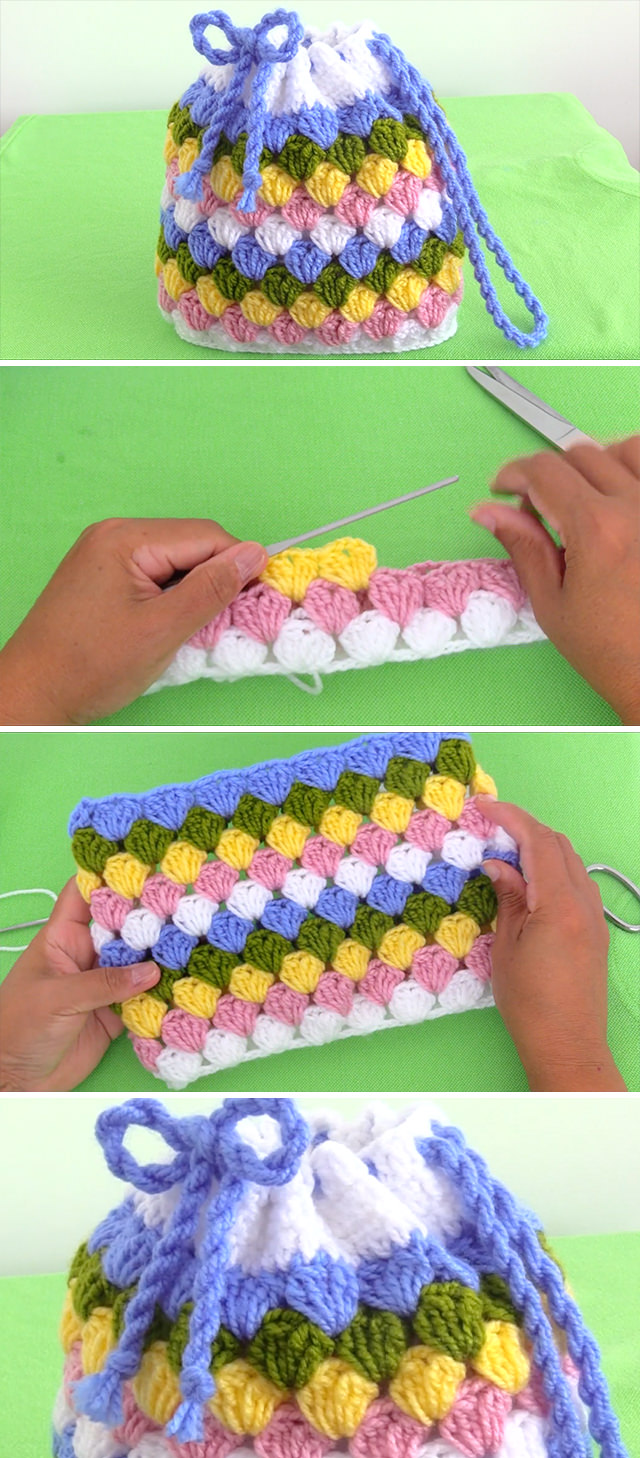 Tote Bag - This crochet tote bag is very easy to make and you will learn that crocheting this charming accessory is not only simple, but also a lot of fun!