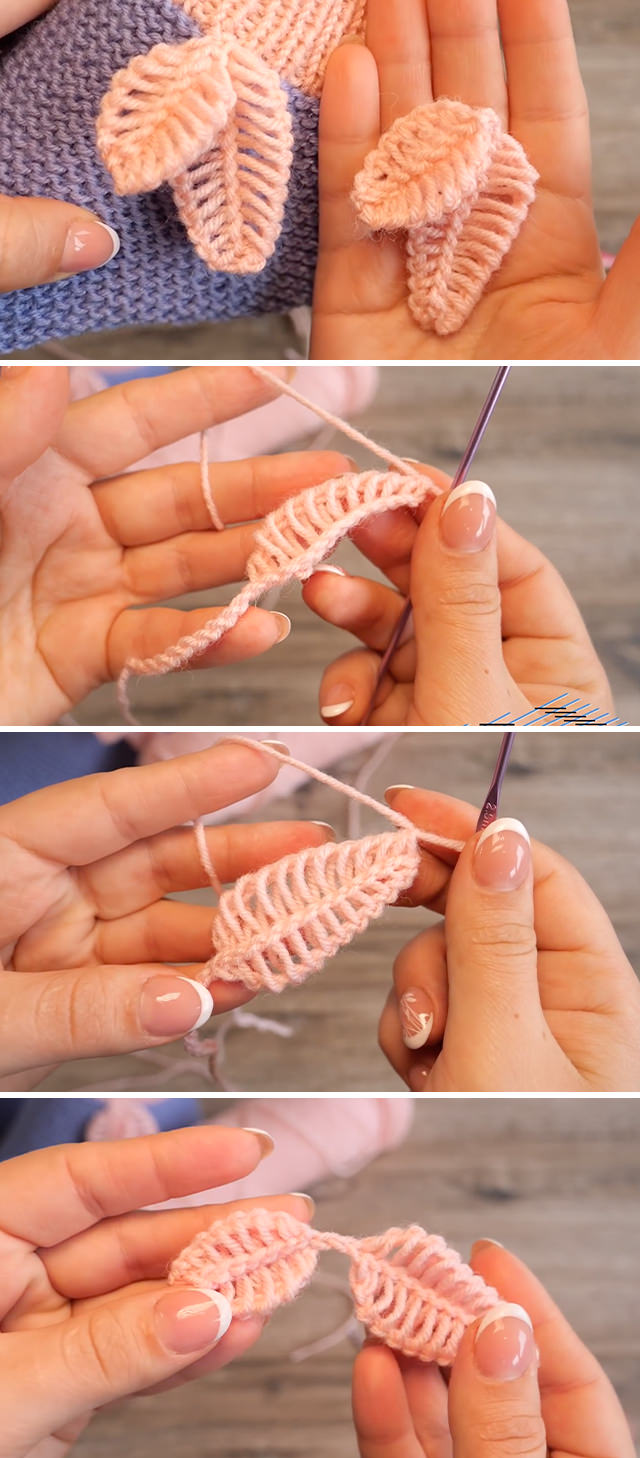 Crochet Leaf Edge - This stunning detailed crochet leaves edge is perfect for beautifying your projects and accessories. Watch this free video tutorial to learn how to make this leaves edge.