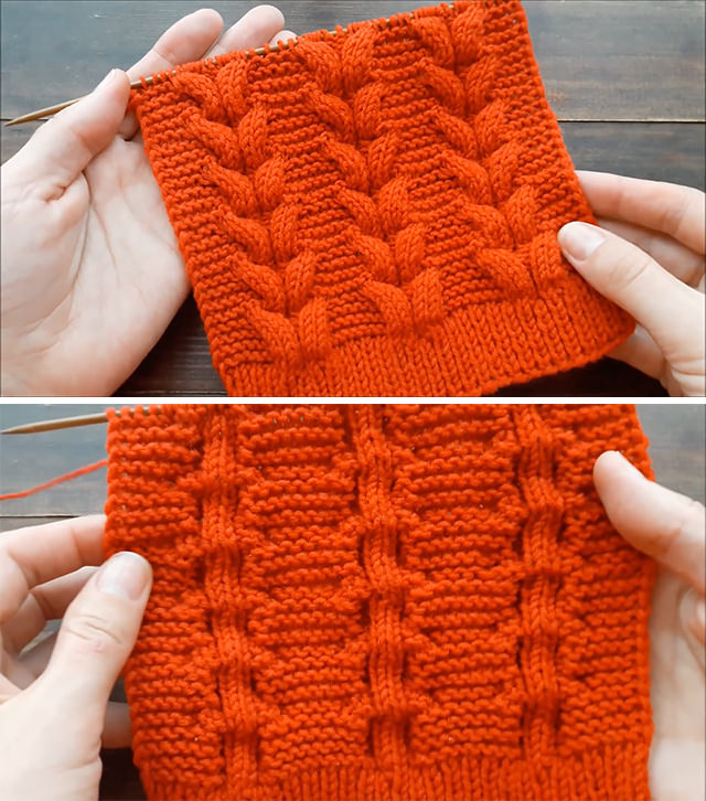 Knitting Braid Pattern Sided - Learn how to work this gorgeous knitting braid pattern by watching this tutorial! Keep reading to know how you can use it in your favourite knit projects.
