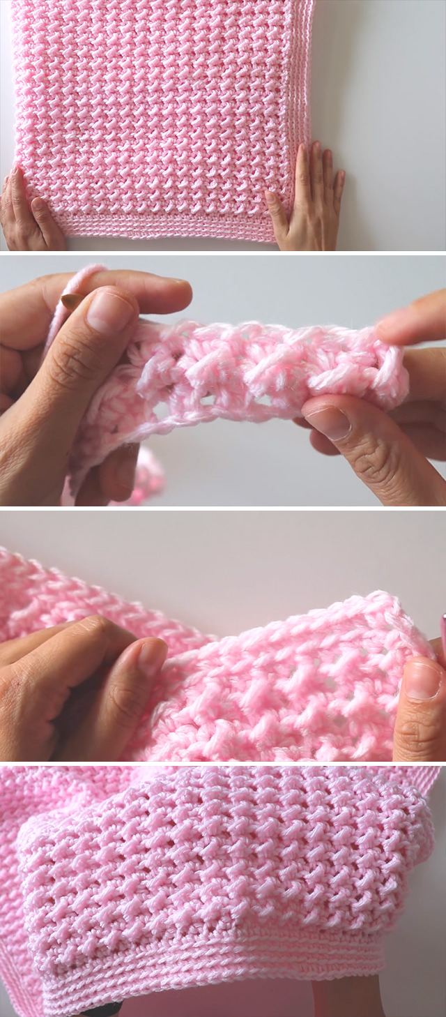 Beginner Crochet Blanket - This tutorial will walk you through this easy beginner crochet blanket and with the most interesting texture of any crochet pattern I have encountered! It pops out on both sides of the work and has a soft look and feel.