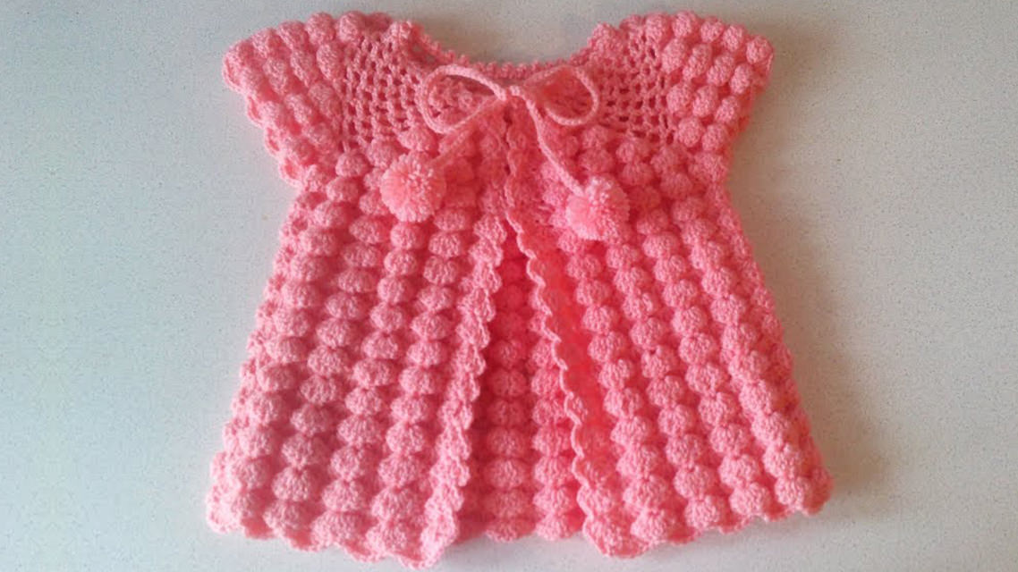 crochet baby dress for beginners