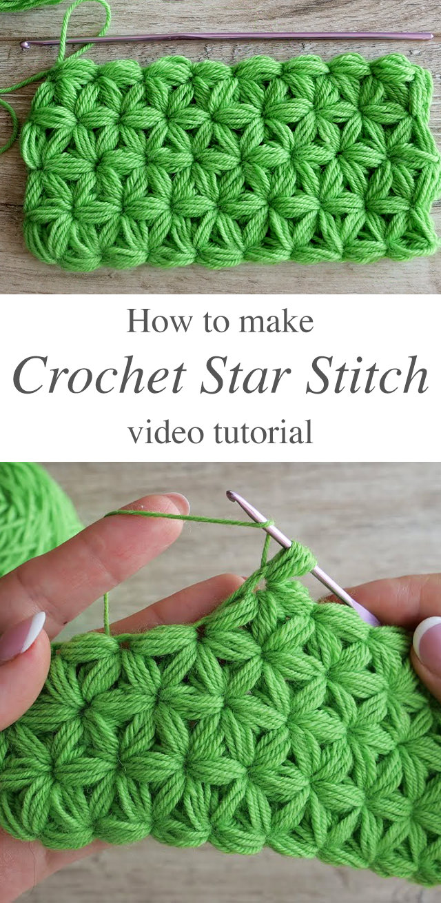 Crochet Star Stitch - This gorgeous crochet star stitch is creative and decorative for so many crochet projects. This is an enjoyable beginner stitch and it makes the perfect embellishment for accessories!