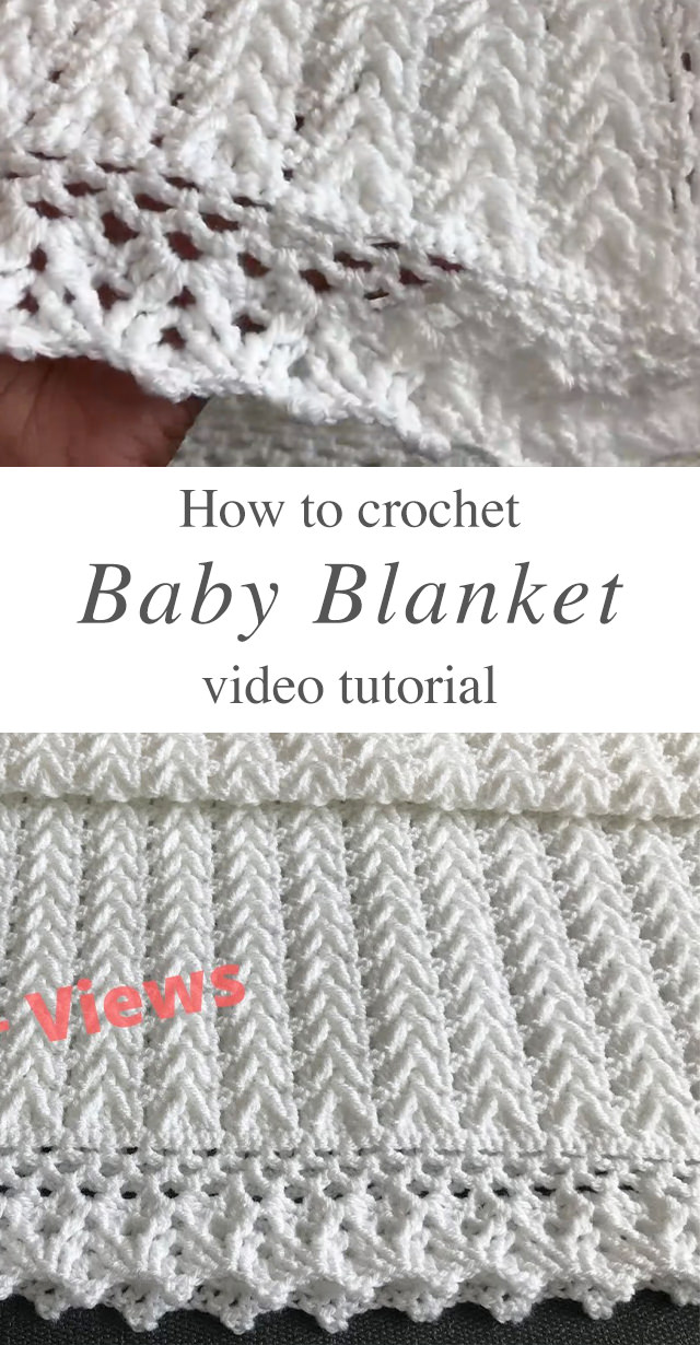 Easy Crochet Baby Blanket - This tutorial in will walk you through an easy crochet baby blanket. It has the most interesting texture of any crochet pattern I have encountered!