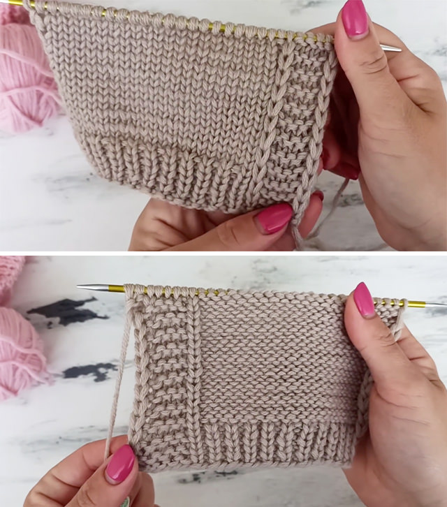 Knit Dresses Border Sided - This beautiful knitted border is a popular project because it beautifies knitted projects and accessories. Watch this free video tutorial with English subtitles to learn how to make this border.