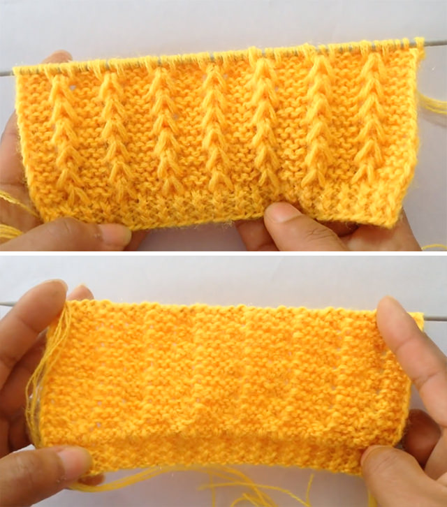 Knit Stitch V Sided - Learn how to work this pretty knitting stitch by watching this tutorial! Keep reading for tips on how you can use this pattern to knit some of all time favorite knitting projects.
