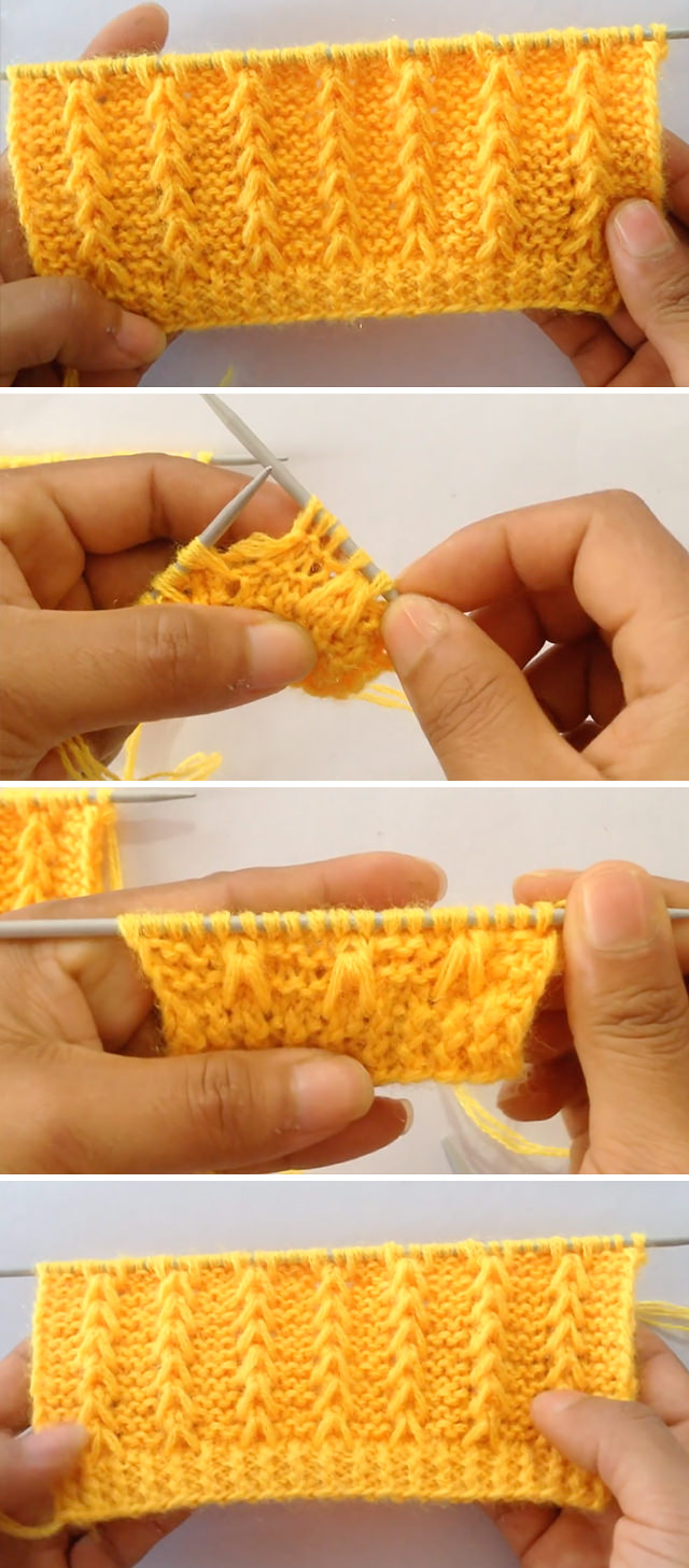 Knit Stitch V - Learn how to work this pretty knitting stitch by watching this tutorial! Keep reading for tips on how you can use this pattern to knit some of all time favorite knitting projects.