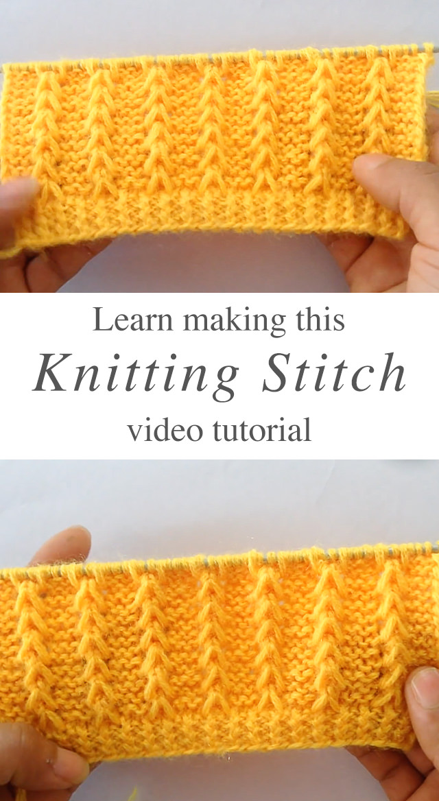 Knitting Stitch - Learn how to work this pretty knitting stitch by watching this tutorial! Keep reading for tips on how you can use this pattern to knit some of all time favorite knitting projects.