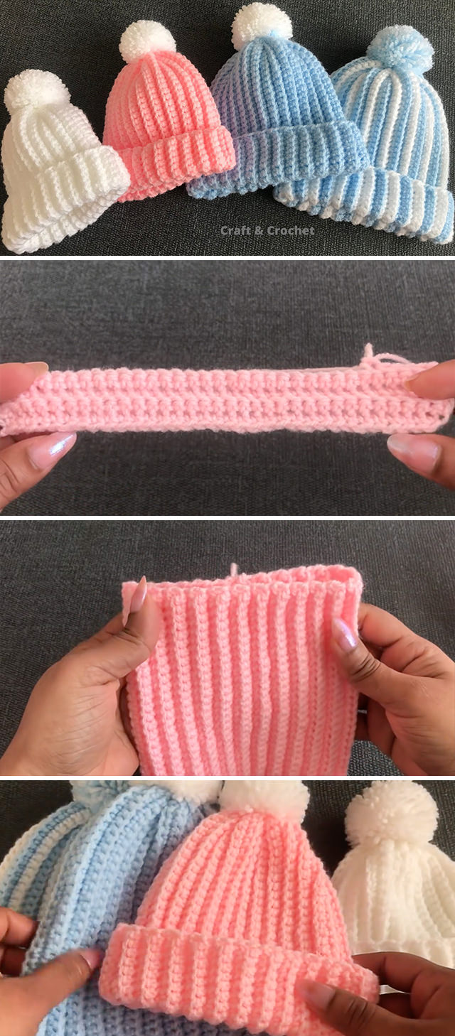 Crochet Baby Beanie - This tutorial covers how to make a beautiful crochet beanie hat. Crocheting beanie hats are so much fun to make and easy for beginners to stitch!