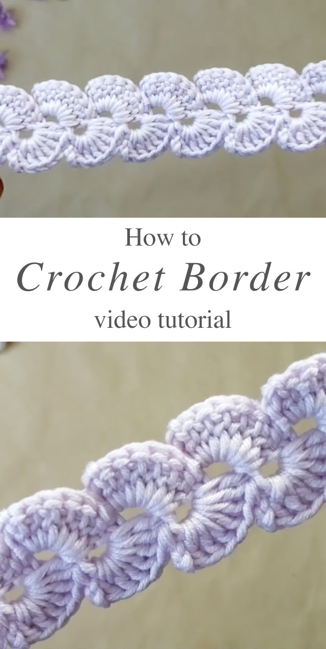 Crochet Fan Stitch Border - This beautiful crochet fan stitch border is a popular project because it beautifies objects and accessories. Continue reading for ideas that use the crochet border for decoration.