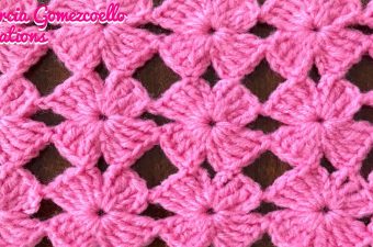 Crochet 4 Petals Flower Pattern Easily