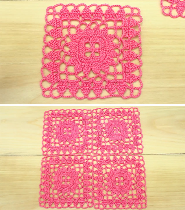 Crochet Granny Square Pattern Sided - This free video tutorial will show you how to crochet a classic flower granny square motif. Keep reading the article for additional creative granny square crochet ideas!