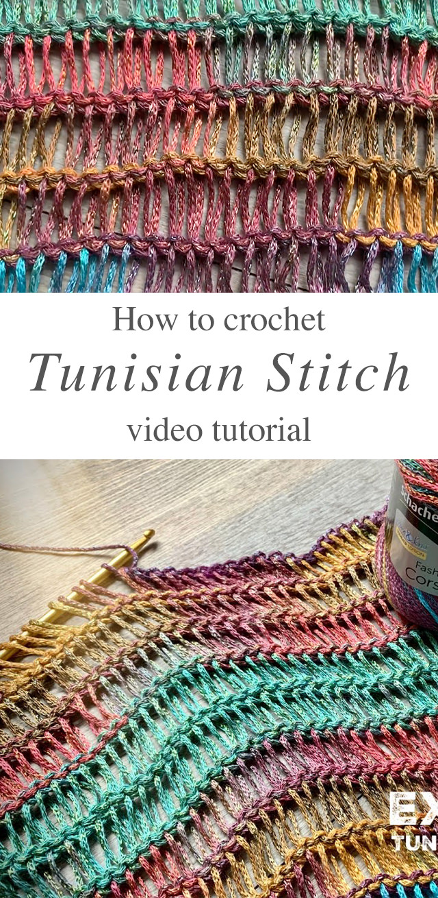 Crochet Tunisian Lace Stitch - This free video tutorial in English subtitles will teach you how to make the crochet Tunisian lace stitch! This crochet Tunisian lace stitch will come in handy if you prefer your crochet work to look knitted for a specific project.
