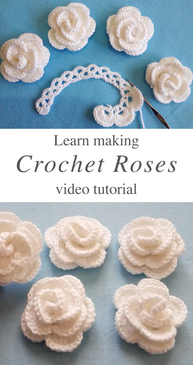 Easy Crochet Rose - This gorgeous easy crochet rose is creative and decorative for many projects. Crocheting these roses is a fun project because it's so easy and they make the perfect embellishment for accessories and more!