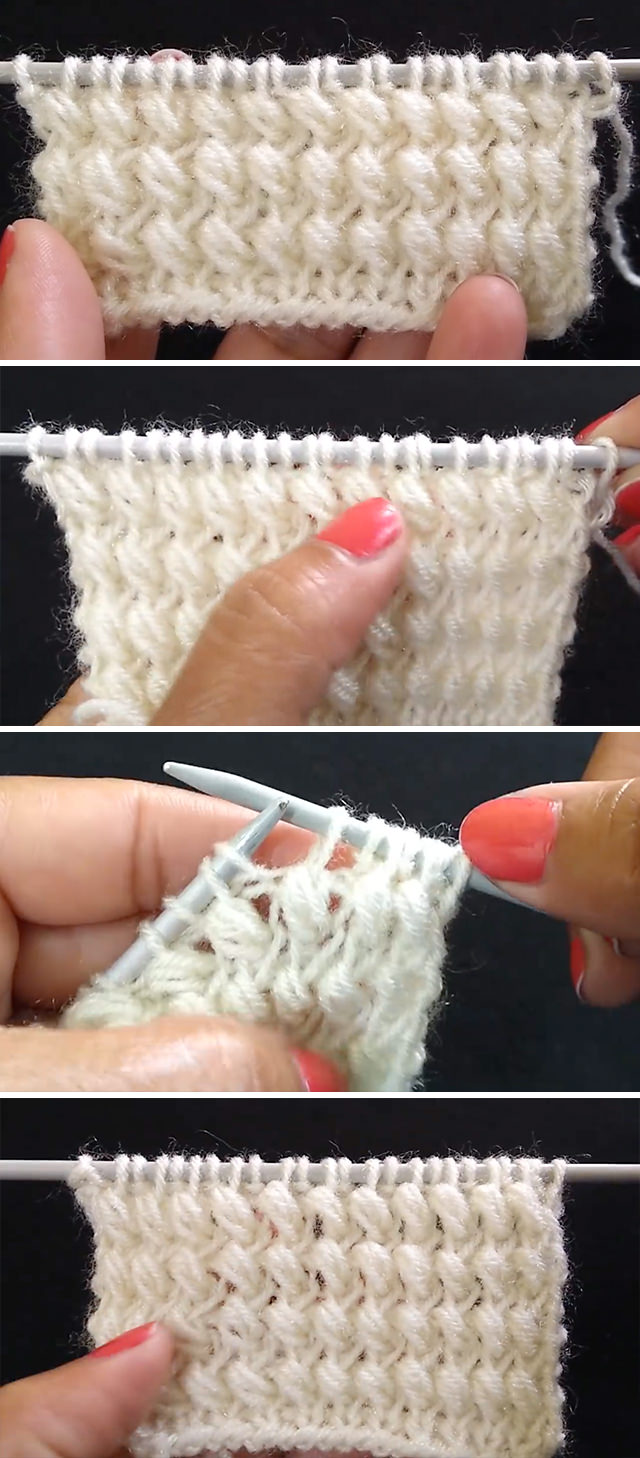 Knitted Puffed Pattern - This free video tutorial will walk you through the beautiful knitted puffed stitch and how to use it for a blanket! This knitting puff stitch has a very interesting knitted texture.