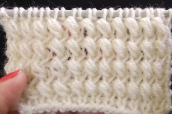 Knitted Puffed Stitch You Can Use Anywhere