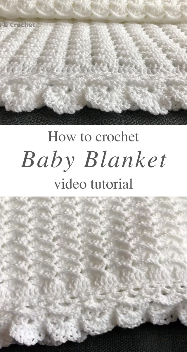 Easy Crochet Baby Blanket - This video tutorial will walk you through the beautiful puff stitch pattern for a baby blanket. This easy crochet baby blanket has the most interesting texture of any crochet pattern I have encountered!