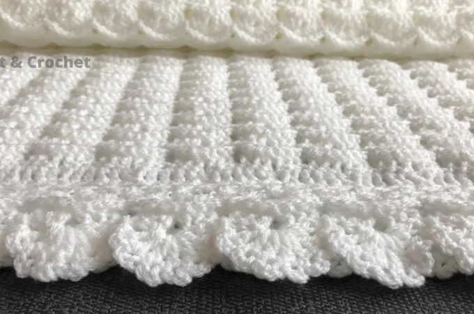 Easy Crochet Baby Blanket Featured Image - This video tutorial will walk you through the beautiful puff stitch pattern for a baby blanket. This easy crochet baby blanket has the most interesting texture of any crochet pattern I have encountered!