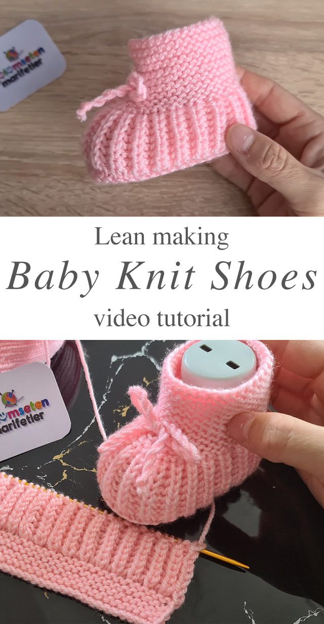 Baby Knit Shoes - Baby knit shoes are the cutest things! This free video tutorial in English subtitles will help you learn how to make the perfect knitted shoes.
