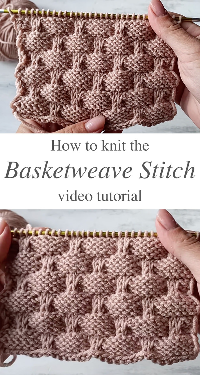 Basketweave Knit Stitch - Learn how to work the basketweave knit stitch by watching this free video tutorial in English subtitles! Keep reading for tips on how to master the technique of knitting this original simple pattern and how you can use this pattern to knit your all time favorite accessories.