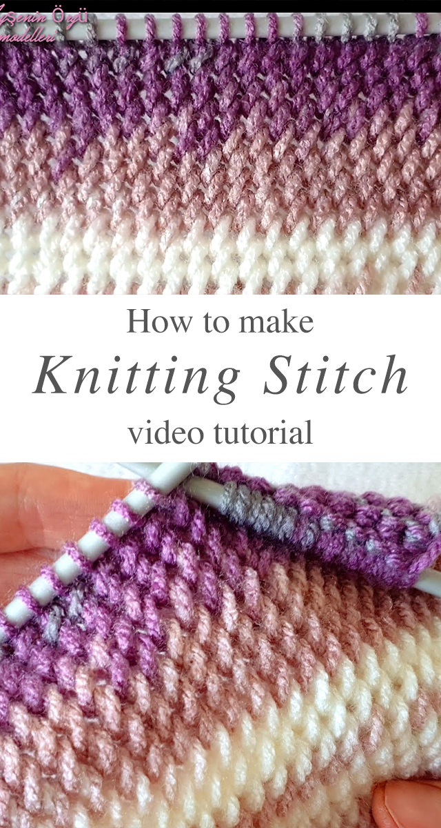 Easy Knitting Pattern - Learn how to work this easy knitting pattern by watching this free video tutorial! Keep reading for tips on how you can use this pattern to knit the all time favorite knitting projects.