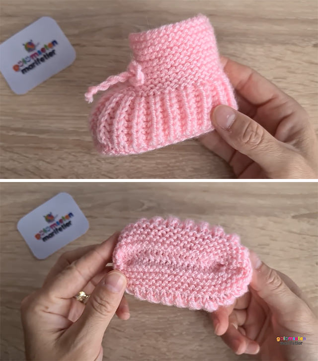Knitted Baby Shoes Tutorial Sided - Baby knit shoes are the cutest things! This free video tutorial in English subtitles will help you learn how to make the perfect knitted shoes.