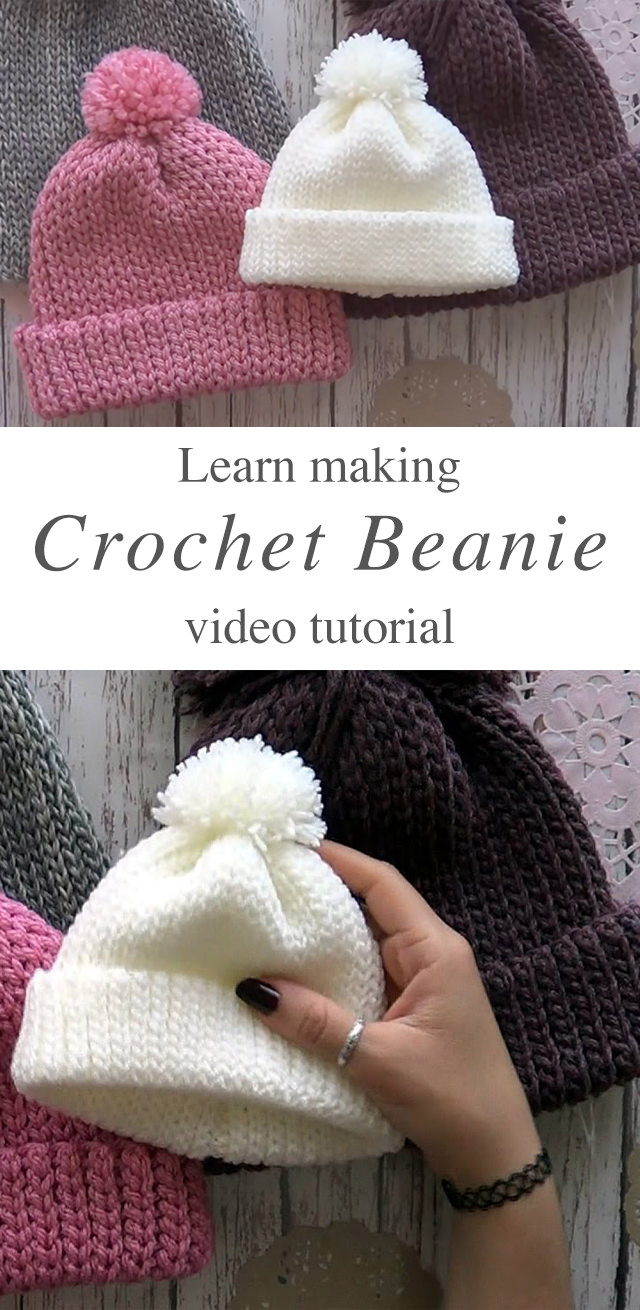 Easy Peasy Crochet Beanie - This video tutorial in English subtitles covers how to create a easy peasy crochet beanie. You can make a unisex fashionable crochet beanie for anyone and for any size.