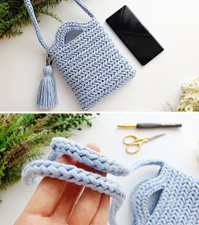 Herringbone Stitch Handbag - This herringbone stitch bag is a pleasure to make and you will learn that crocheting this charming accessory is not only simple, but also a lot of fun! Watch this free video tutorial with English subtitles available to perfect this accessory!