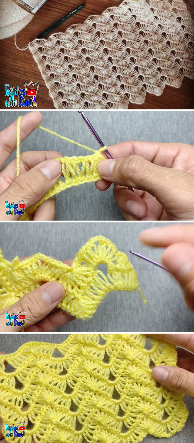 Zigzag Lace Crochet Pattern - This free video tutorial in English subtitles will walk you through the beautiful zigzag lace crochet stitch! This lace crochet stitch has the most interesting lace pattern of any crochet stitch I have encountered!