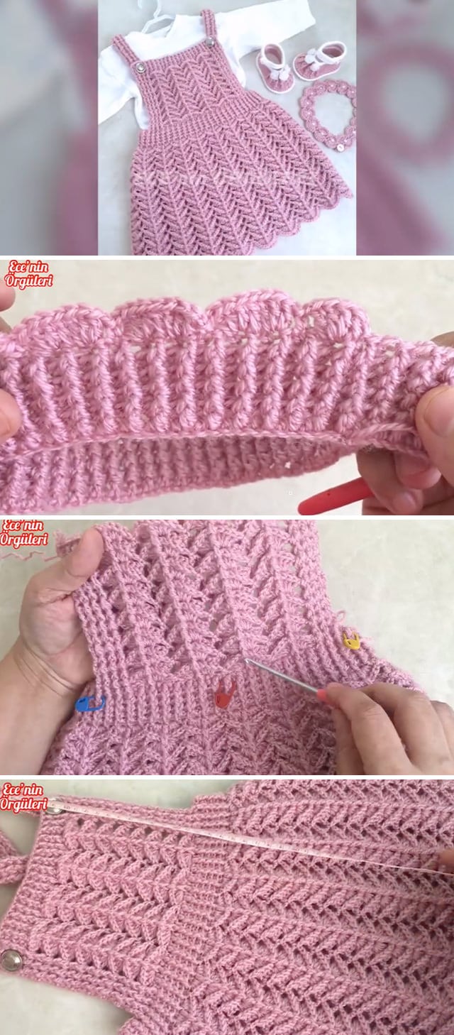 Crochet Dress Baby Girl - Make this beautiful crochet dress for baby girl in your life. Watch this tutorial in translated English subtitles to learn how to make this beautiful crochet baby dress.