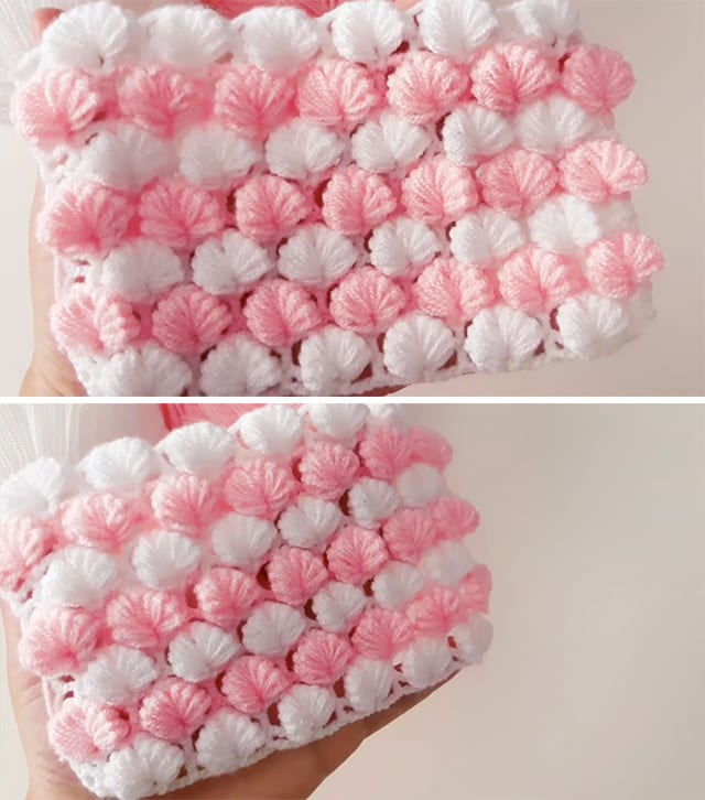 Puff Shell Crochet Sided - This video tutorial will walk you through the beautiful puff shell stitch and with the most interesting texture of any crochet pattern I have encountered!