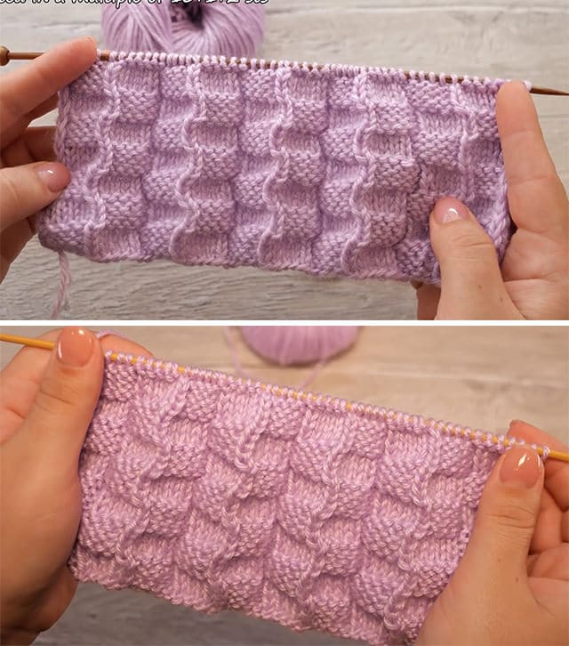 Zigzag Knit Pattern You Can Use In Both Sides - CrochetBeja