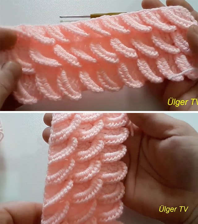 Banana Stitch Sided - Learn how to make the beautiful banana crochet stitch. This crochet stitch is wonderful for beginner crocheters because it uses simple techniques that most crocheters are familiar with, such as the single crochet.