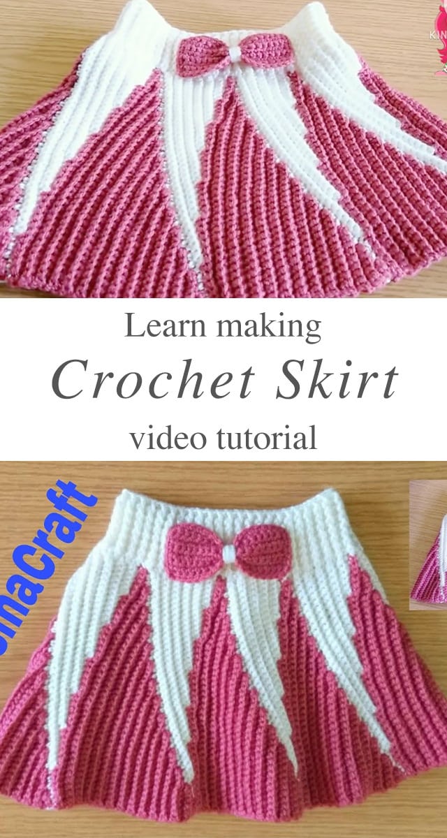 Easy Crochet Skirt - Make this easy crochet skirt for any special person in your life. This skirt is so easy and fun to crochet, you are going to want to make more! Watch this tutorial to learn how to make this beautiful crochet skirt.