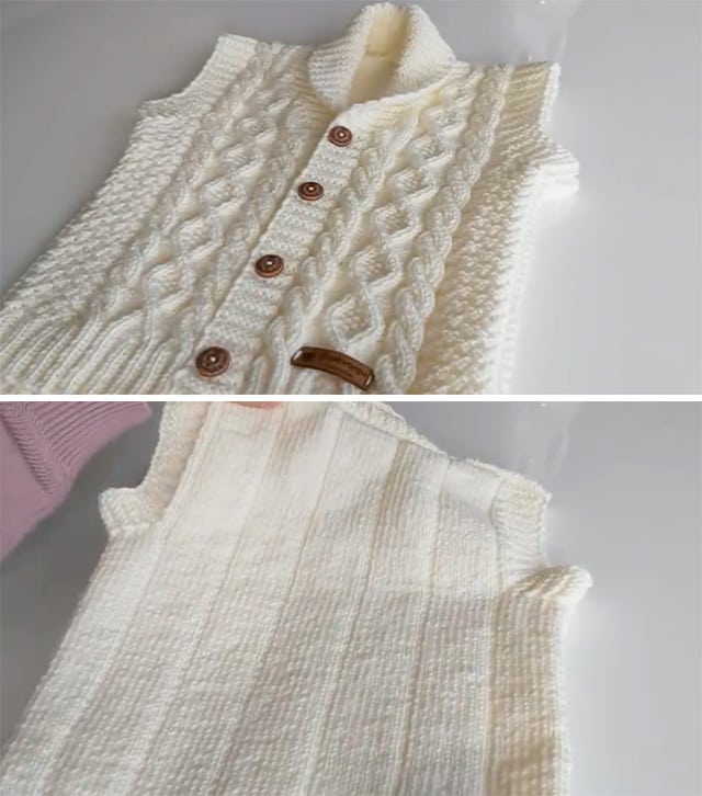 Knit Baby Jacket Sided - Learn how to make this beautiful knitted baby jacket! This jacket make the cutest gift for the precious newborn girls in your lives and toddlers.