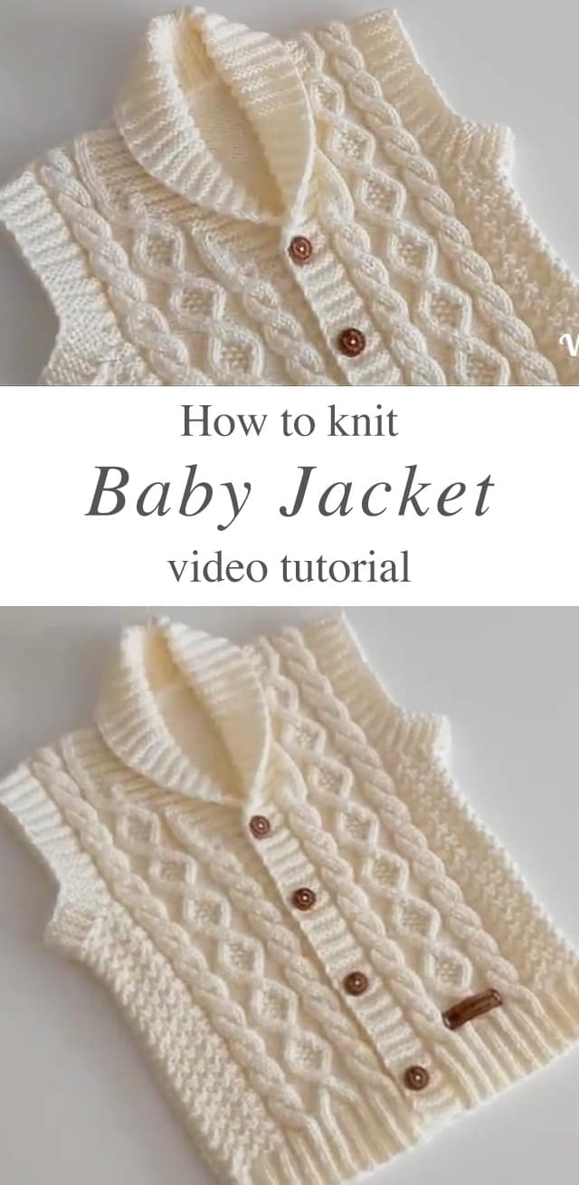 Knitted Baby Jacket - Learn how to make this beautiful knitted baby jacket! This jacket make the cutest gift for the precious newborn girls in your lives and toddlers.