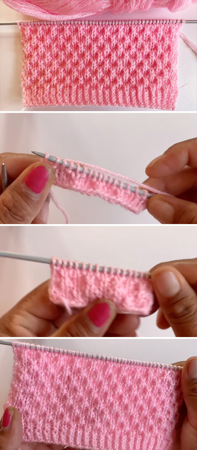 Simple Knit Pattern - Learn how to work this simple knit stitch by watching this tutorial! Keep reading for tips on how you can use this pattern to knit some of all time favorite knitting projects.