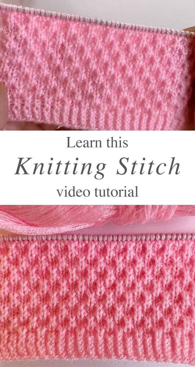 Simple Knit Stitch - Learn how to work this simple knit stitch by watching this tutorial! Keep reading for tips on how you can use this pattern to knit some of all time favorite knitting projects.