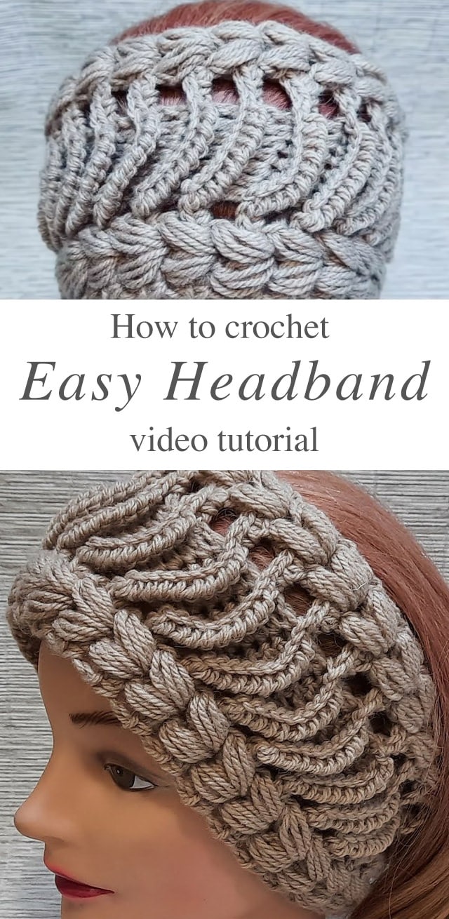 Easy Crochet Headband - This easy crochet headband is the perfect accessory to keep you warm and in style! The tutorial will dive into the details of how to work up this crochet headband in no time!