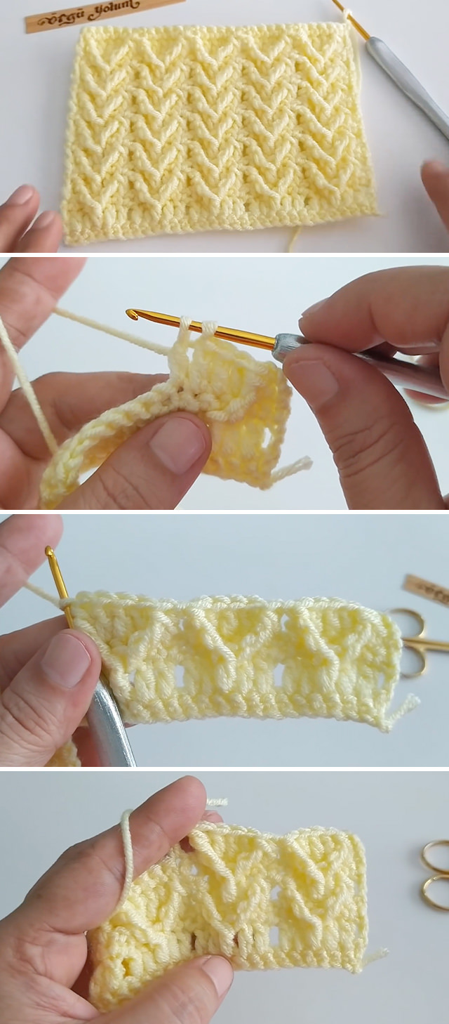Embossed 3d Stitch - This video tutorial with English subtitles will walk you through the beautiful embossed crochet 3D stitch for a baby blanket. This embossed stitch makes that classic texture for blanket.