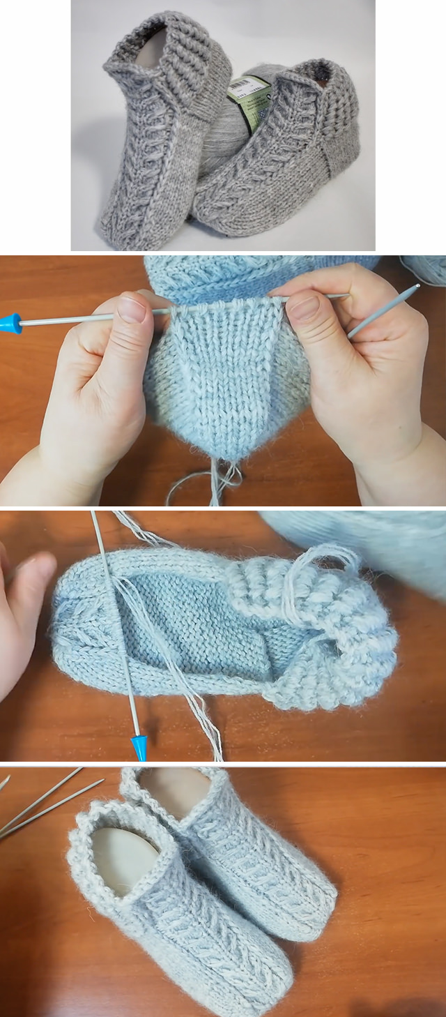 Knit Slipper Socks - Knitted slipper socks for babies and kids are the cutest things! These socks will look adorable on your newborn nieces and nephews, grandchildren, or any sweet child in your life!
