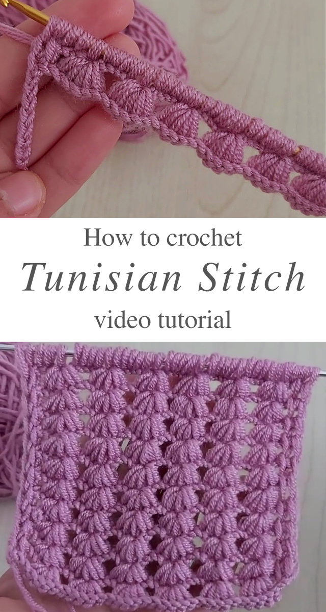 Tunisian Simple Stitch - This video tutorial in English subtitles will teach you how to crochet a tunisian simple stitch! Keep reading for tips on how you can use this pattern to crochet the all time favorite projects.