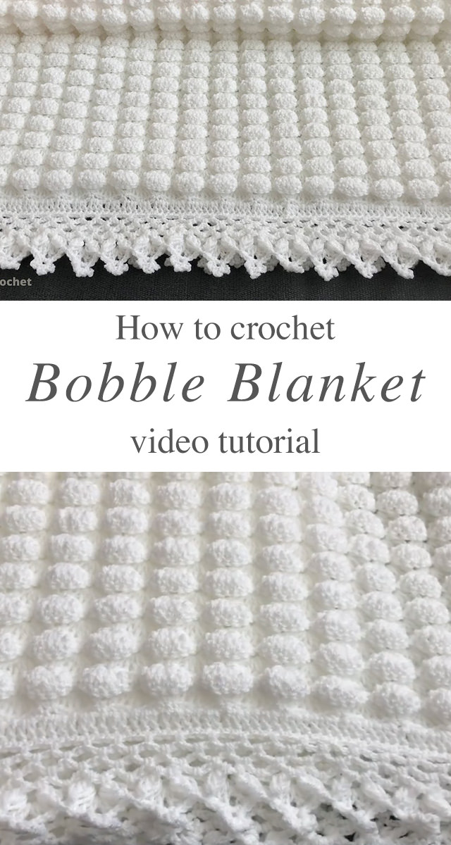 Bobble Stitch Crochet Blanket - This tutorial will walk you through the beautiful bobble stitch crochet blanket. This soft blanket has the most interesting texture of any crochet pattern I have encountered!