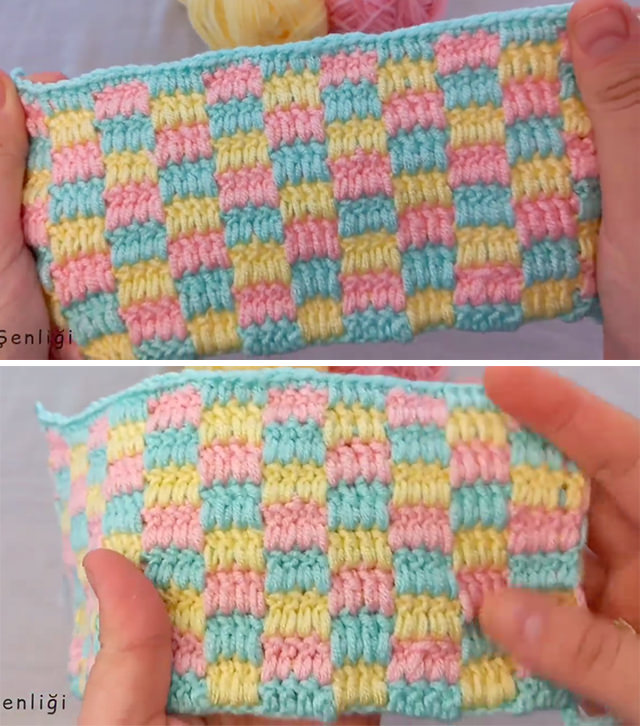 Blanket Crochet Stitch Sided - Learn how to make this crochet stitch for blanket. This crochet stitch is wonderful for beginner crocheters because it uses simple techniques that most crocheters are familiar with, such as the single crochet.