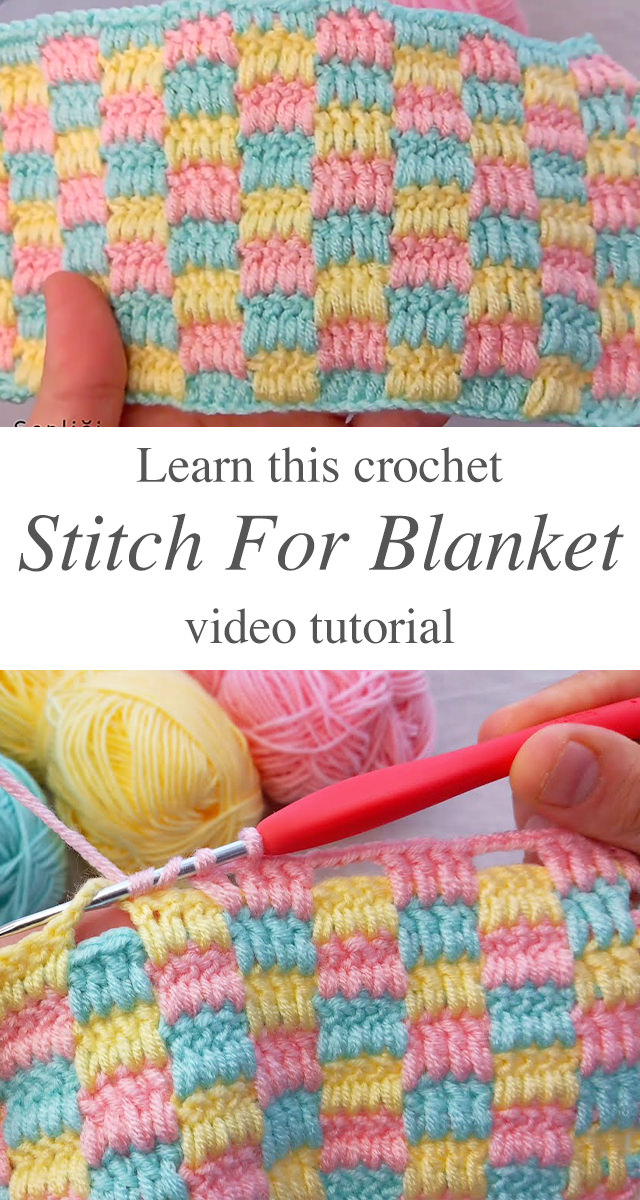 Crochet Stitch For Blanket - Learn how to make this crochet stitch for blanket. This crochet stitch is wonderful for beginner crocheters because it uses simple techniques that most crocheters are familiar with, such as the single crochet.