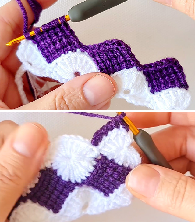 Crochet Entrelac Pattern Sided - I am sharing a detailed tutorial on how to can make a unique entrelac crochet pattern. You can make beautiful crochet projects by using this pattern.